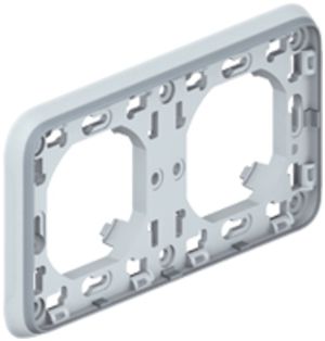 UP-Montageplatte PLEXO 1×2 grau