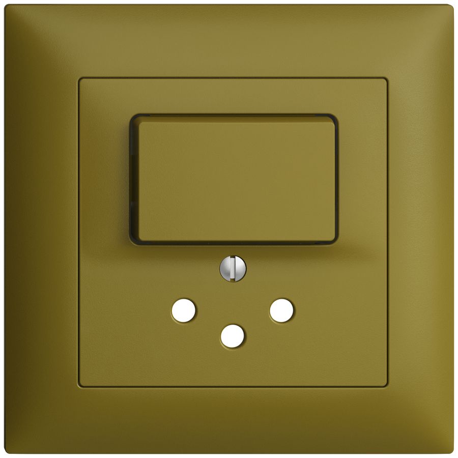 UP-Frontset EDIZIOdue olive 88×88mm T12 mit Shutter