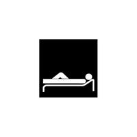 Folie neg.Symbol 'Ruheraum' EDIZIOdue schwarz 42×42 für Lampe LED