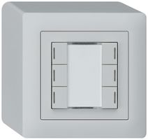 AP-Taster kallysto KNX 6×hellgrau RGB LED s/e-link