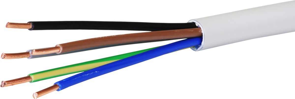 Câble d'installation FE0 5×6mm² 3LNPE gris Dca