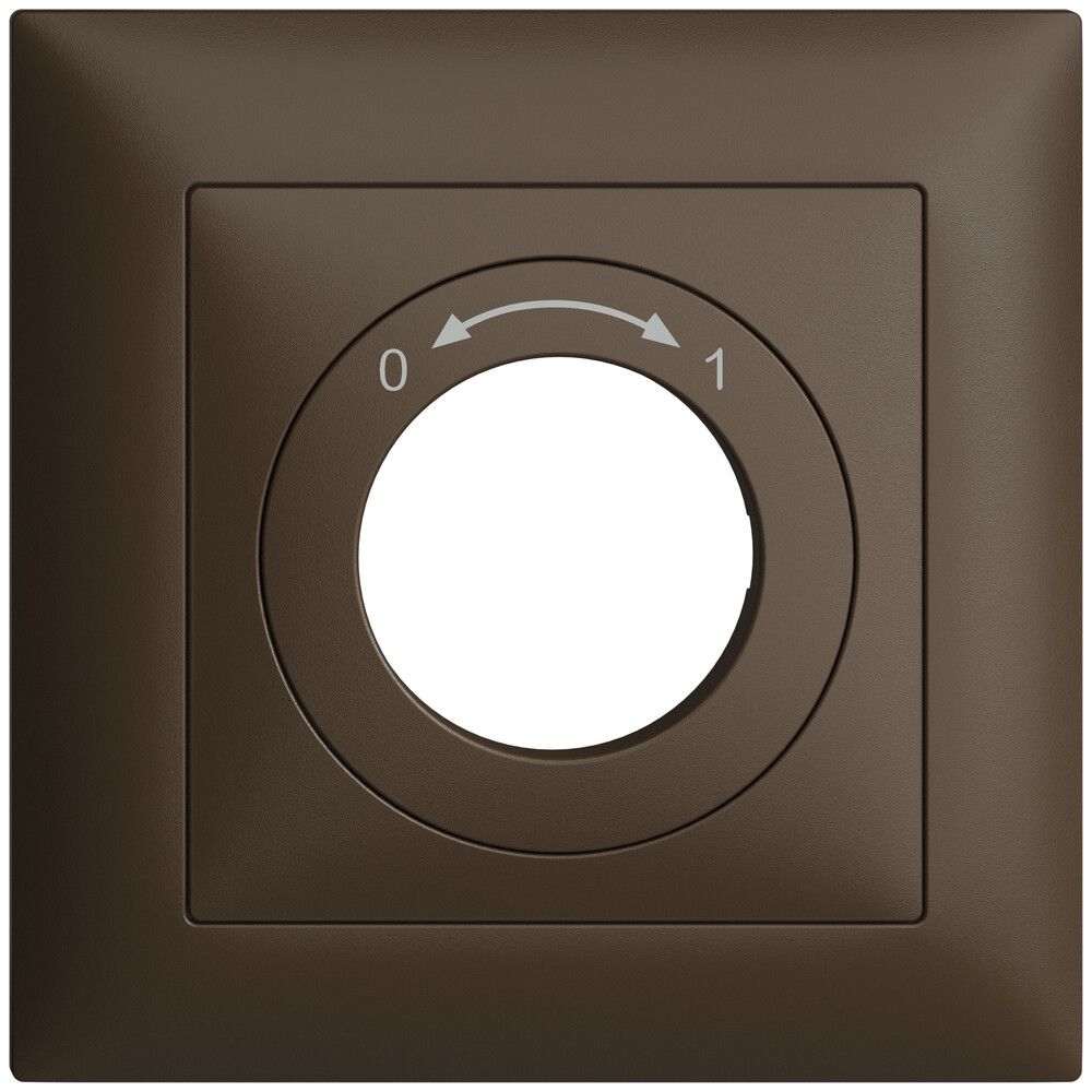 Frontset EDIZIOdue 0<->1 coffee 88×88mm für Schwenktaster