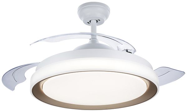 LED-Pendelleuchte Bliss 28/35W 4500lm 827/840/855 direkt gold Ventilator