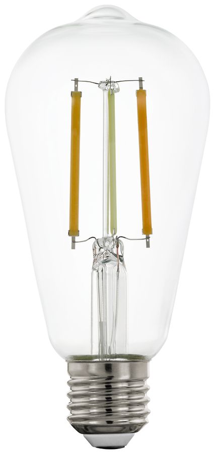 Lampe LED Eglo E27 6W 806lm 2200…6500K 64×142mm ST64 clair 320°