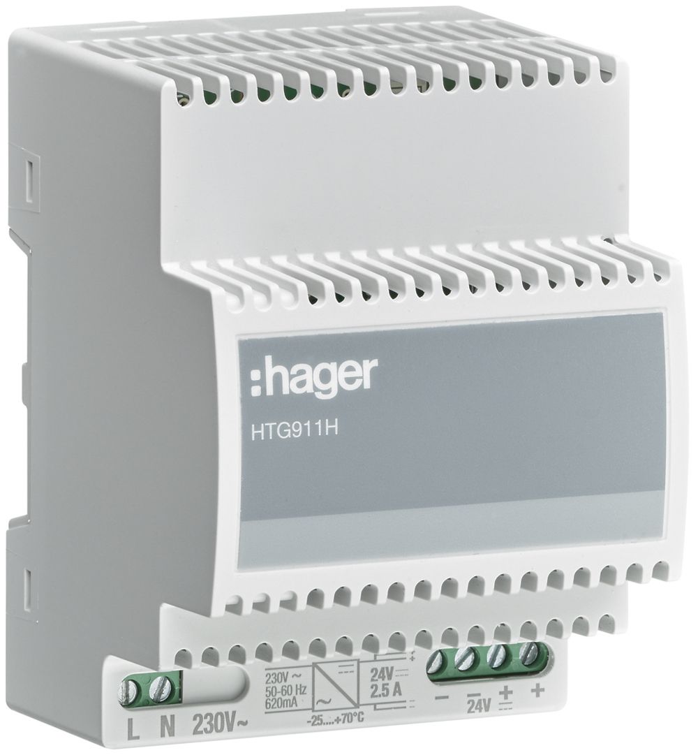 REG-Spannungsversorgung Hager HTG911H 230VAC/24VDC 2.5A