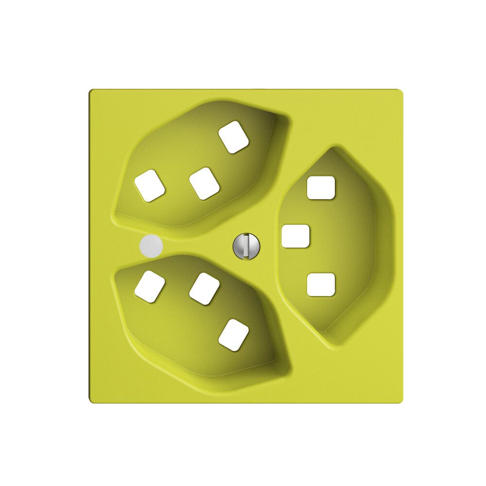 Kit frontale EDIZIOdue lemon 60×60mm 3×T23 con lente