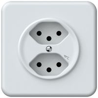 Presa INC origin 2×tipo 13 1×S 10A 230V 92×92mm bianco