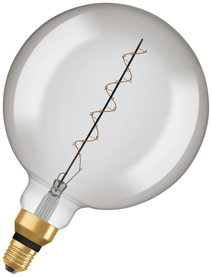 Lampe LED LEDVANCE GLOBE200 E27 4.8W 150lm 1800K VAR 295mm clair gris