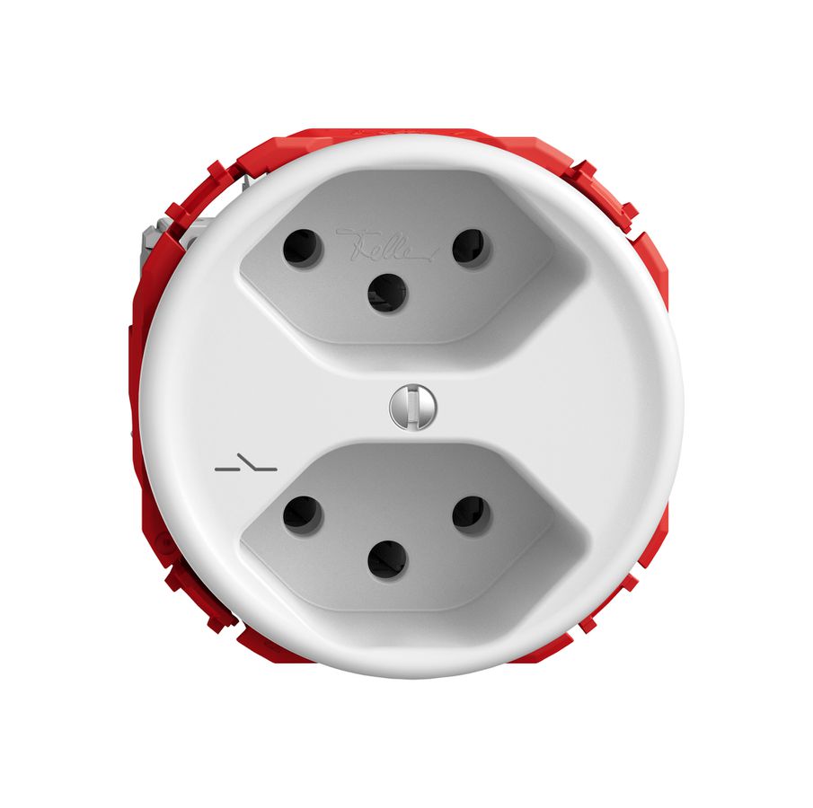 Prise STANDARDdue SNAPFIX® 2×T13 1×S bc