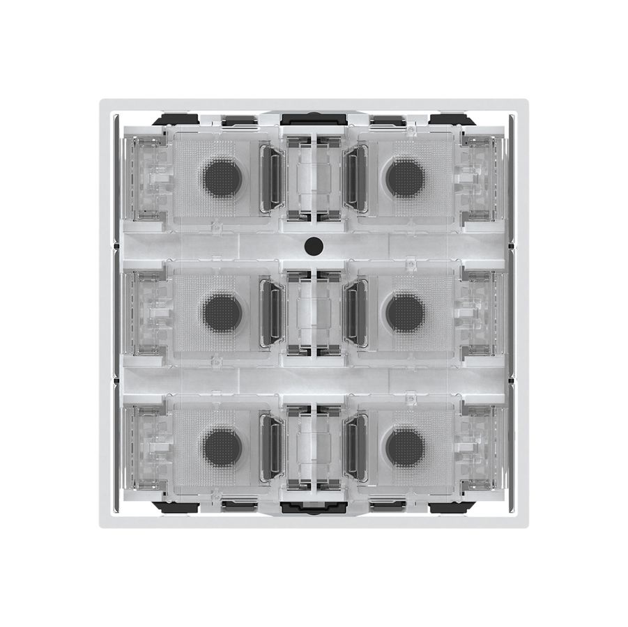 Poussoir KNX KAL p.6×touches 6×points actionnables LED blanc