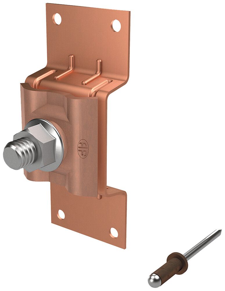 Raccordement pour tôle Arthur Flury AV 8 acier affiné 304 (V2A)