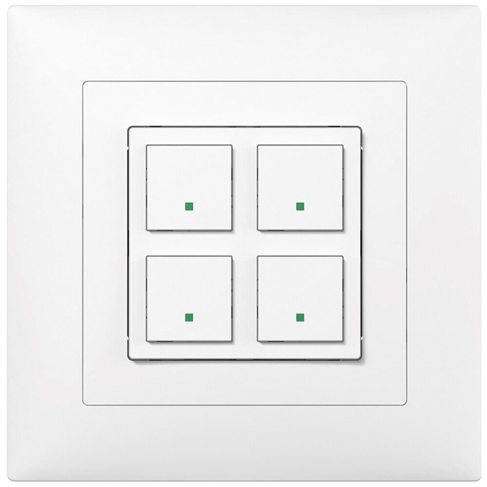 Senseur/actionneur de commutation ENC 2/2×SIDUS free@home wireless, blanc