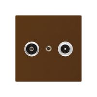 Antennendose kallysto R/TV Bauart A 10.5dB 2GHz braun