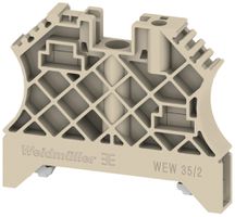 Placca terminale TH35/G32 avvitabile 8×56×46.5mm beige