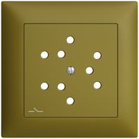 Kit frontale EDIZIOdue olive 88×88mm 3×T12/1