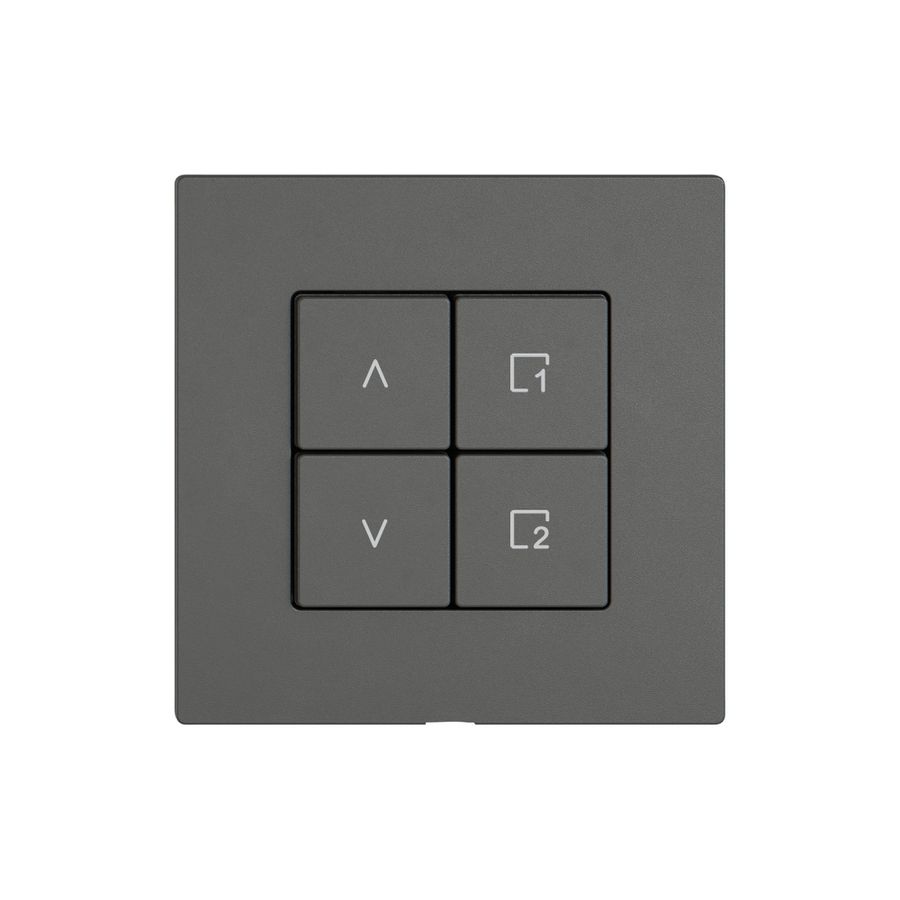 Bedienaufsatz zu Storenschalter EDIZIO.liv Wiser SNAPFIX® 1K Szene WLAN 4T dgu