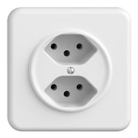 UP-Steckdose STANDARDdue 2×T13 weiss