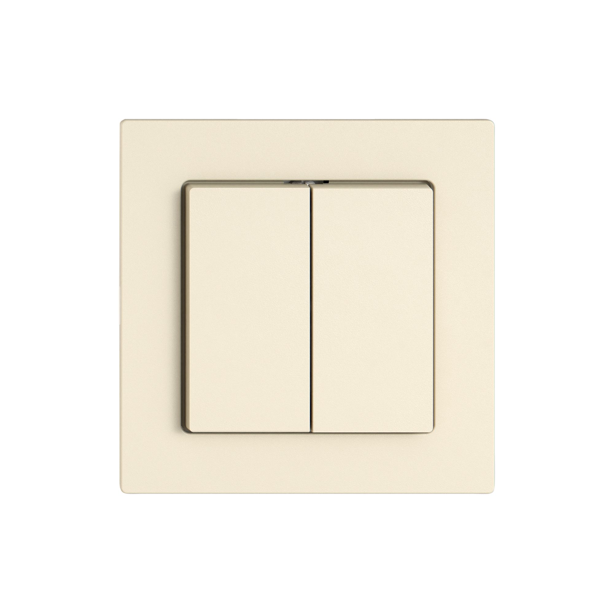 Kit di montaggio EDIZIO.liv SNAPFIX® p.interr.&contatto.n.illuminato 2 tasti cr