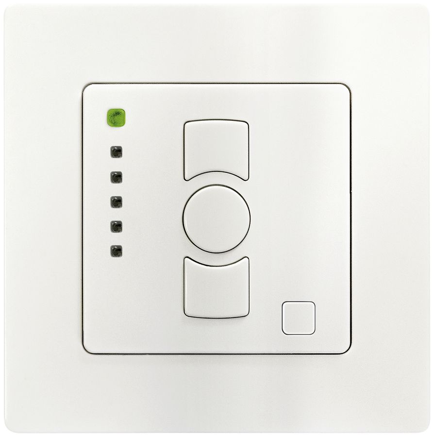 Émetteur mural RF AP elero ProLine QuinTec-868 5-canal à piles blanc