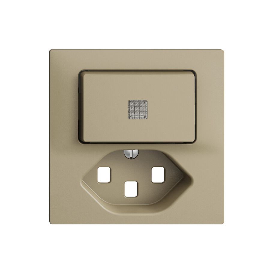 Kit frontale EDIZIOdue sand 60×60mm T23 con lente