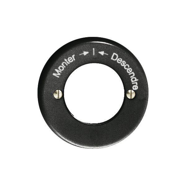 Kit front. Monter-I-Descendre per cont.rot.imp.a chiave nero