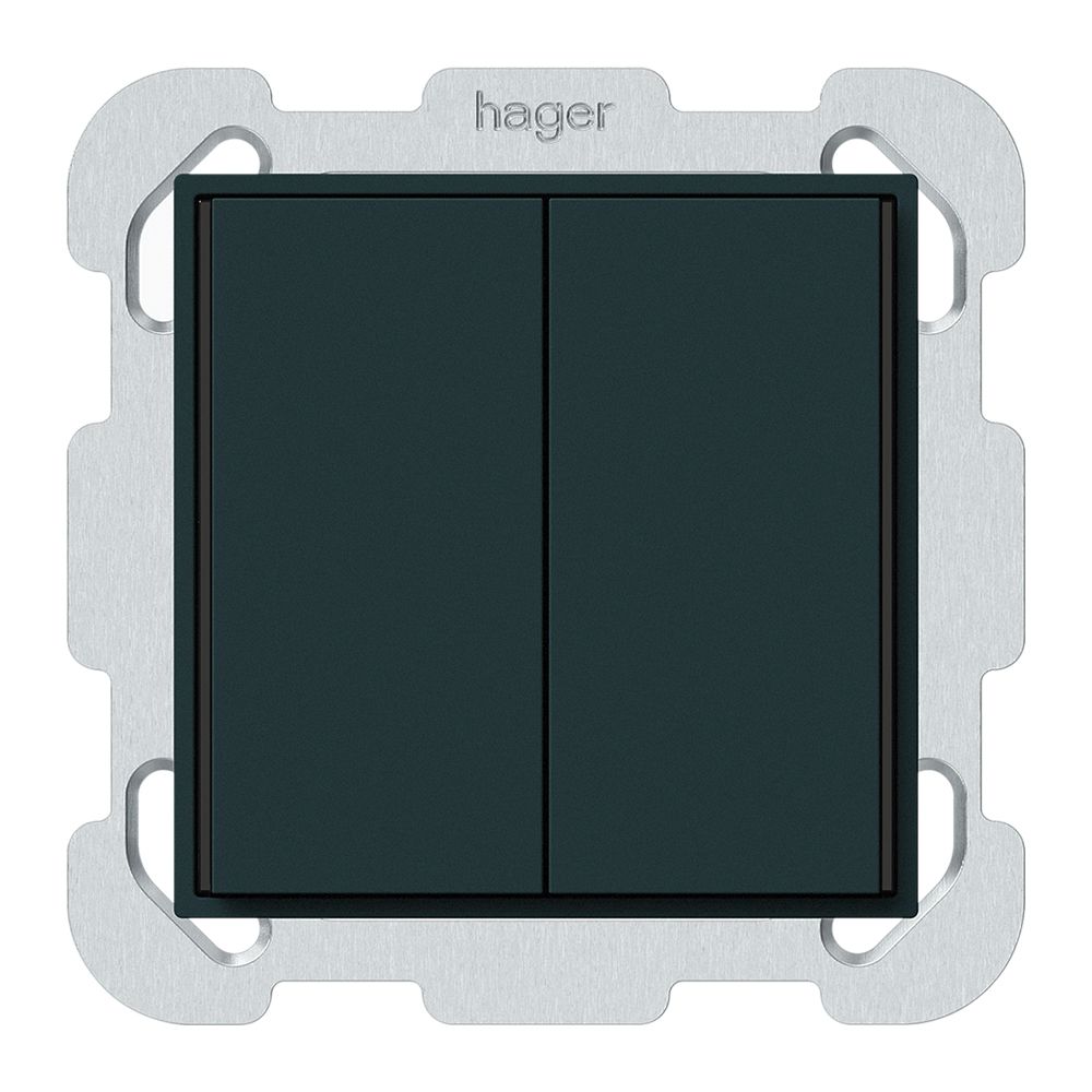 UP-Taster KNX KAL 2×Tasten 4×Betätigungspunkte LED schwarz