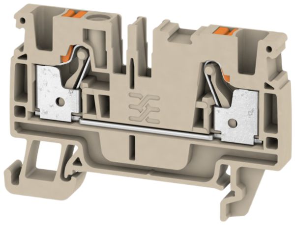 Borne de passage Weidmüller A2C PUSH IN 4mm² TS35 beige