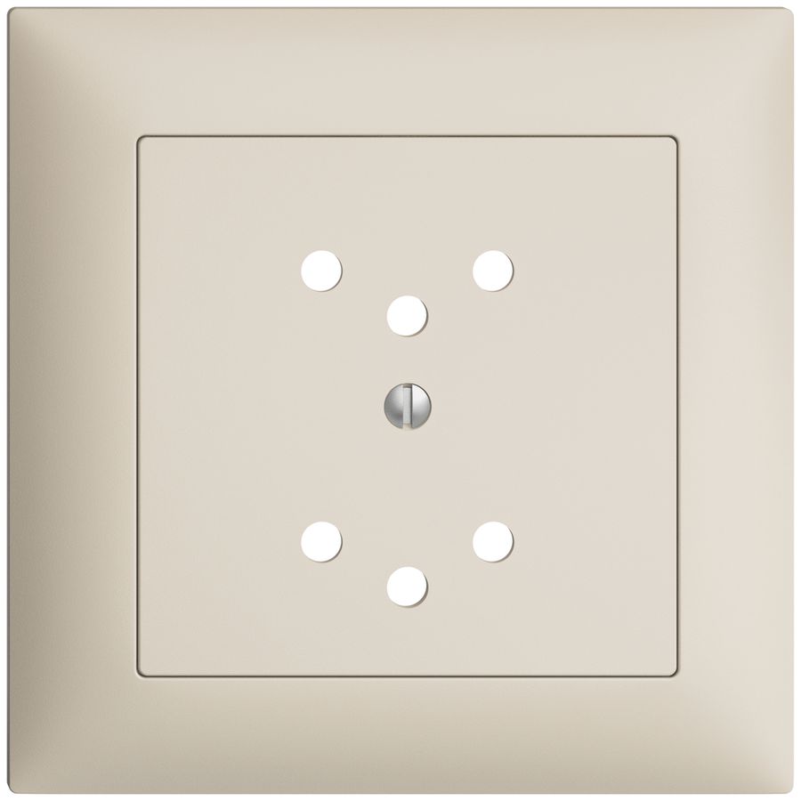 Kit frontale EDIZIOdue crema 88×88mm 2×T12 con shutter