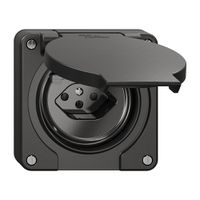 FI-Steckdose NEVO N.CO 30mA, Typ 13, Anschlussklemmen für weitere Steckdosen, sz