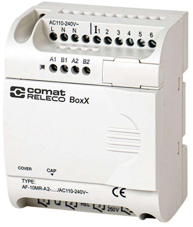 SPS-Grundgerät ComatReleco AF-10MR-A2-CAP/AC110…240V, 6DI, 4×Relais, 240VAC
