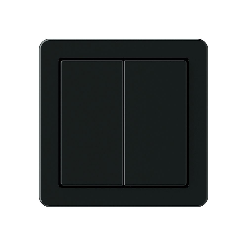 KNX-Taster Hager BA basico A 2-fach 58×58mm schwarz