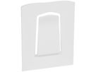 Porte-documents Legrand 92×70×8mm mat.synthét. blanc