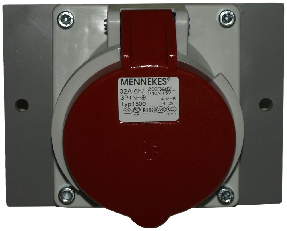 CEE-Steckdose Mennekes 6h schräg