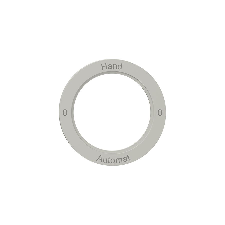 Kennscheibe NEVO, f.Drehschalter, 0-Hand-0-Automat, lichtgrau