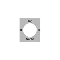 Disco indicatore 0-Tag-0-Nacht bianco per interr.a chiave FLF FH