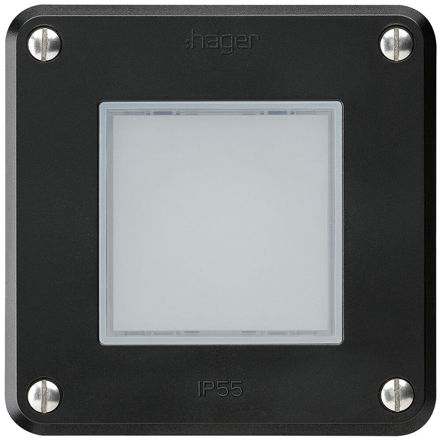 UP-LED-Leuchte robusto C IP55 schwarz LED blau