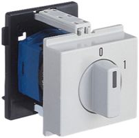 REG-Drehschalter K&N, 20A/690V 0/1L, Griff hgu, "0-1"