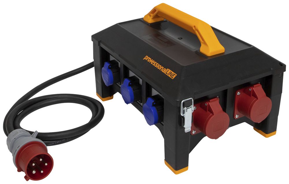 Stromverteiler professionalLINE CEE32 2m 1×CEE32/5 2×CEE16/5 3×T25/T23