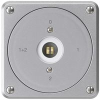 UP-Steckschlüsselschalter robusto ohne Klappdeckel 1/1P aluminium Kombi 4kt