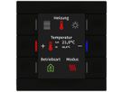 Apparecchio di comando KNX INS MDT BE-TAS86T06.02 6t/6a display temp.nero op.
