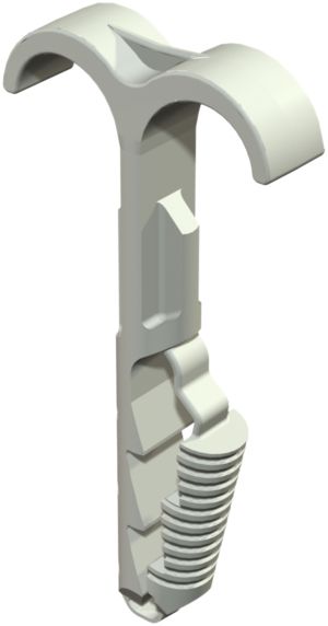 Steckschelle Bettermann 2-fach Ø12…25mm grau