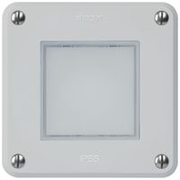 UP-LED-Leuchte robusto C IP55 grau LED weiss