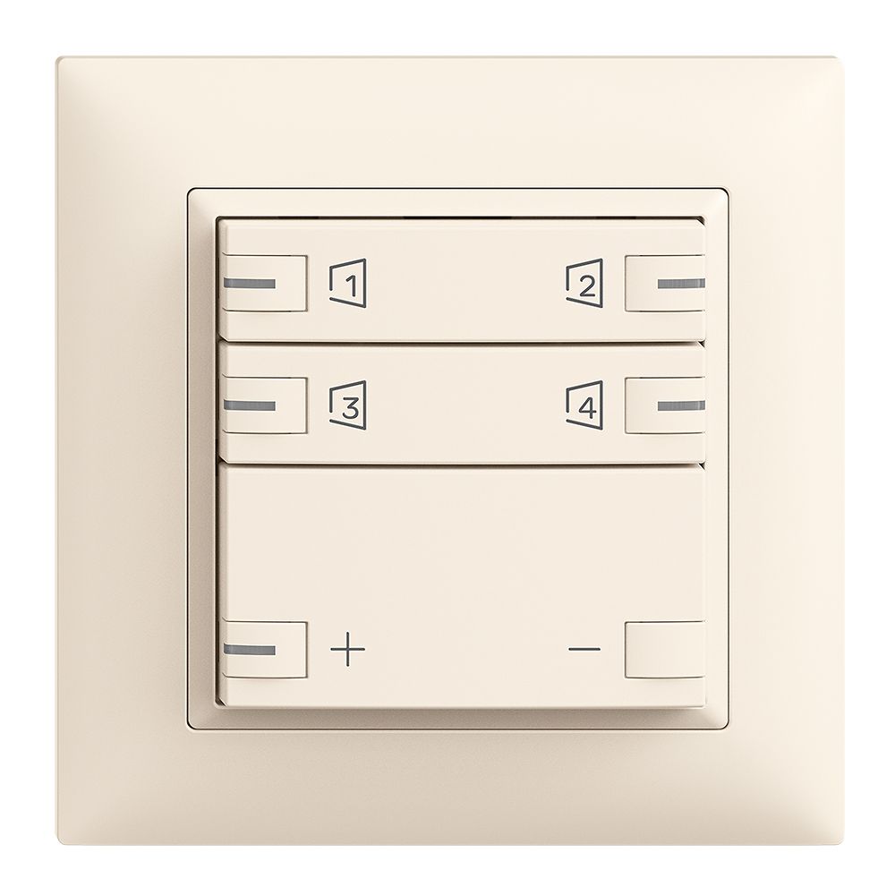 Kit montaggio INC Edue zeptrionAIR, WLAN, dimmer, RGB-LED, 2×tasto, 2×comm.cr