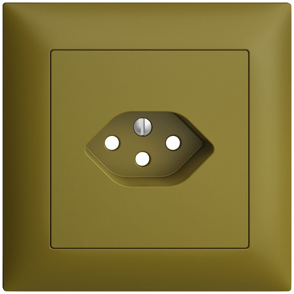 Kit frontal ENC EDIZIOdue olive 88×88mm 1×T13