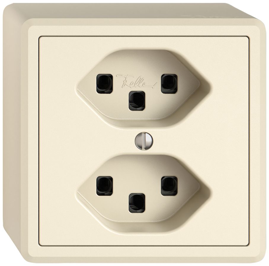 Prise AP EDIZIO.liv SNAPFIX® 2×T23 cr