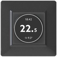 Termostato ambiente INC FINDER 4box SWIPE 5A/230VAC 7…33°C 132×10×112mm bianco