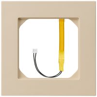 Abdeckrahmen kallysto.pro 1×1 beige für Beleuchtung rot