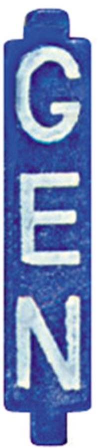 Jeu de 10 cavaliers de codifi. commande générale bleu