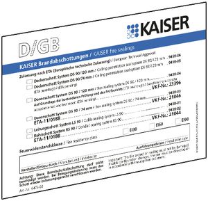 Kennzeichnungsschild AGRO für Kabel und Rohrdurchführungen