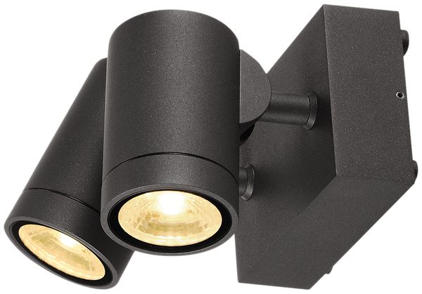 LED-Wandleuchte SLV HELIA, 16W 900lm 3000K IP55 anthrazit